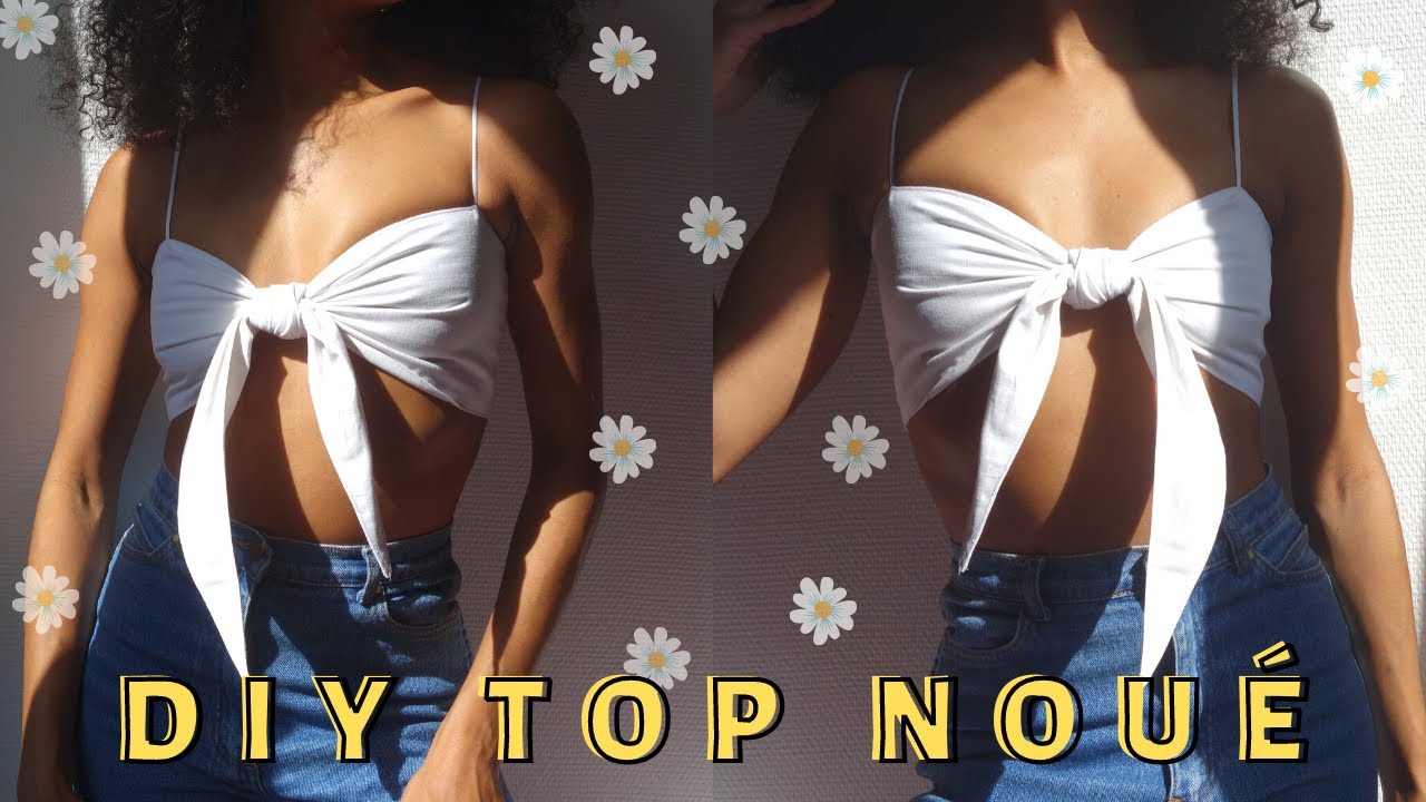 DIY TOP NOEUD FACILE  | DIY EASY BOW TOP (english subtitles available)