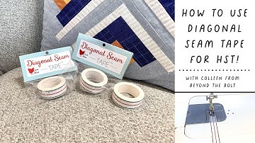 How to use Diagonal Seam Tape for HST!