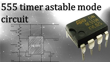 555 timer astable mode circuit – LED blink with potentiometer setting using 5 minimal components