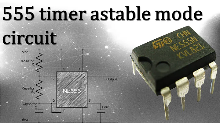 555 timer astable mode circuit – LED blink with potentiometer setting using 5 minimal components