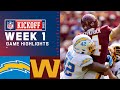 Chargers vs. Washington Football Team Week 1 Highlights | NFL 2021