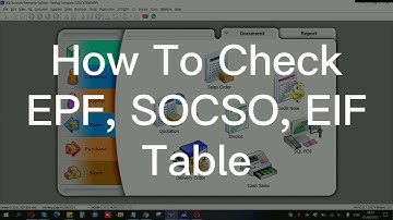 How To Check PCB Table 如何查询每月报税表格 | SQL Payroll