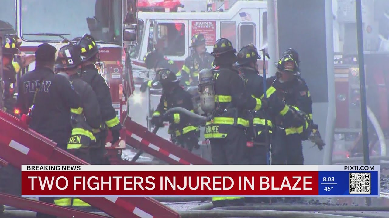 Massive 3-alarm fire tore through NYC building - YouTube