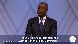 Denis Mukwege: Nobel Peace Prize lecture 2018 (English subtitles)