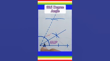 How to Construct 32.5 Degree with Compass #shorts #short #trending #maths #mathtrick