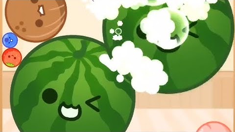 2 Watermelon Pops in one game! Satisfying ASMR Fruit Drop Merge Melon Game #games #asmr #mobilegame 