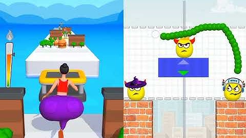 Draw To Smash Logic Puzzle VS Twerk Race 3D Satisfying ASMR Gameplay (Android, ios) (New Update)