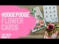 Hodgepodge flower cards  live with annette
