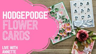 Hodgepodge Flower Cards! | LIVE with Annette