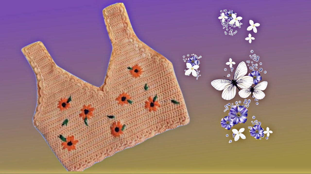 You will fall in love with crocheting with this texture😍 زیباترین بافت تاپ و نیم تنه💯