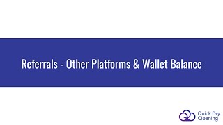Referrals Other Platforms &amp; Wallet Balance