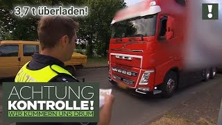 LKW wiegt 43,7 Tonnen! Weiterfahrt verboten! | Achtung Kontrolle