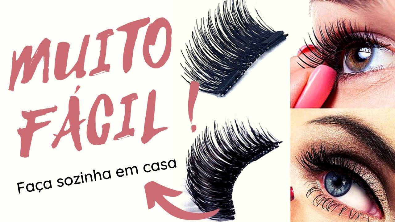 COMO COLOCAR CÍLIOS POSTIÇOS SEM ERROS ! FAÇA SOZINHA, INICIANTE | BEM FÁCIL
