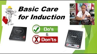 Basic care for induction cook top ,tips for proper use , cleaning and maintenance of induction