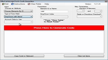 JavaScript Code Generator for Ubot Studio v4