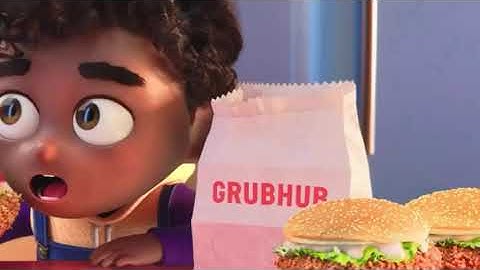 Grubhub ad but it’s only the child