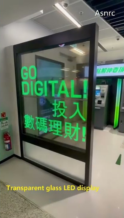 Transparent glass LED display