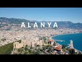 Alanya ( Turkey ) from drone - 4K