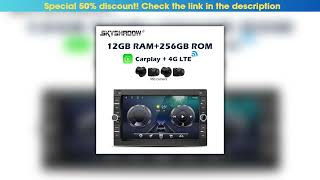 First Look 360 SIM IPS Carplay Auto Android 14.0 12G+256G Car DVD Player GPS WIFI Bluetooth Radio F