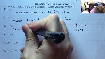 Alg 2:  7.1 Lesson Direct and Inverse Variation