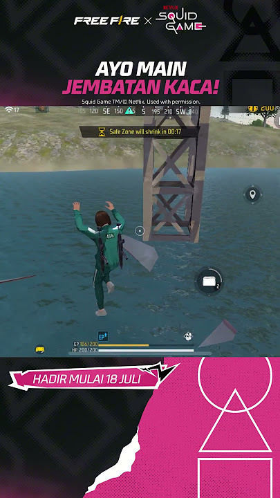 Ini dia penampakan Glass bridge di event FF X Squid Game! 🫵😎