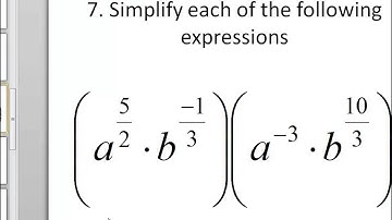 Intermediate Algebra: Simplify Expressions Using the Laws of Exponents