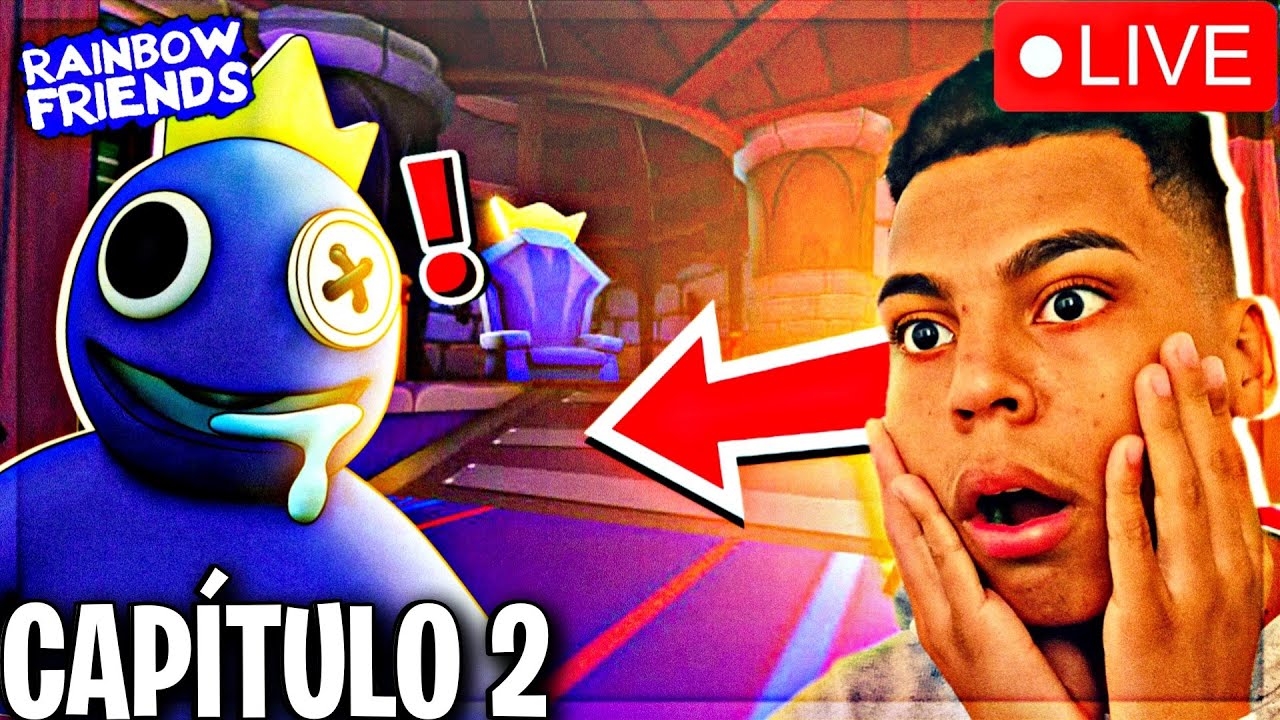 LIVE ON🔴] ROBLOX RAINBOW FRIENDS CAPITULO 2! JOGANDO COM OS INSCRITOS AO  VIVO 