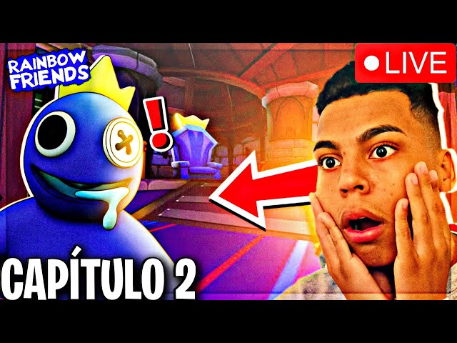 LIVE ON🔴] ROBLOX RAINBOW FRIENDS CAPITULO 2! JOGANDO COM OS INSCRITOS AO  VIVO 