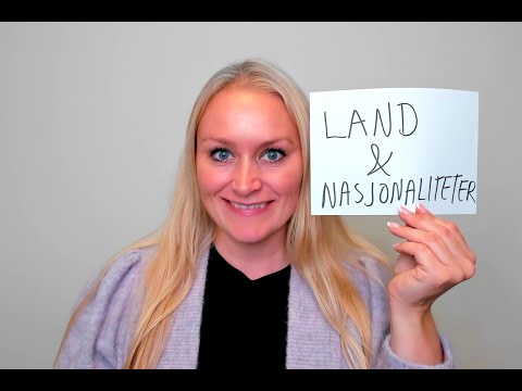 Video 889 Land og nasjonaliteter