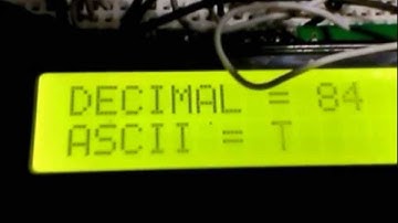 displaying ascii characters using ardunio