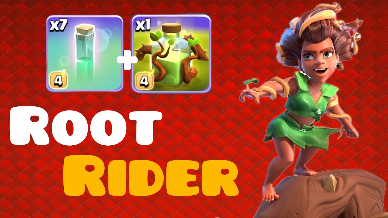 TH17 attacks With ROOT RIDER, OG spell | RC walk With Spirit fox +7 Invisible | COC