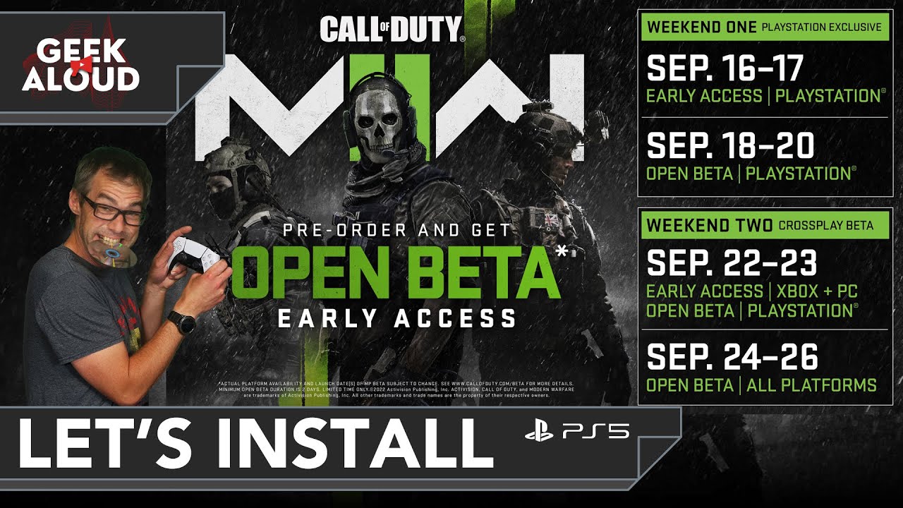 Call of Duty Modern Warfare 2 PlayStation exclusive Beta and Open