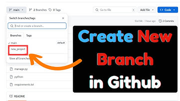 How to Create New Branch in GitHub Repository