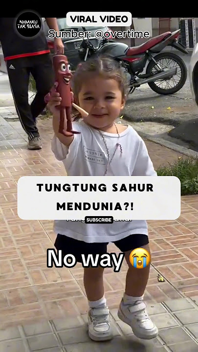 Bule Goes Viral Even at the End of Sahur‼️ #reaksibule #shorts #viralvideo #namakutakbiasa