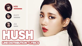 miss A - Hush (Line Distribution + Lyrics Color Coded) PATREON REQUESTED Resimi