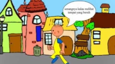 ANIMASI | jangan buang sampah sembarangan yaa..