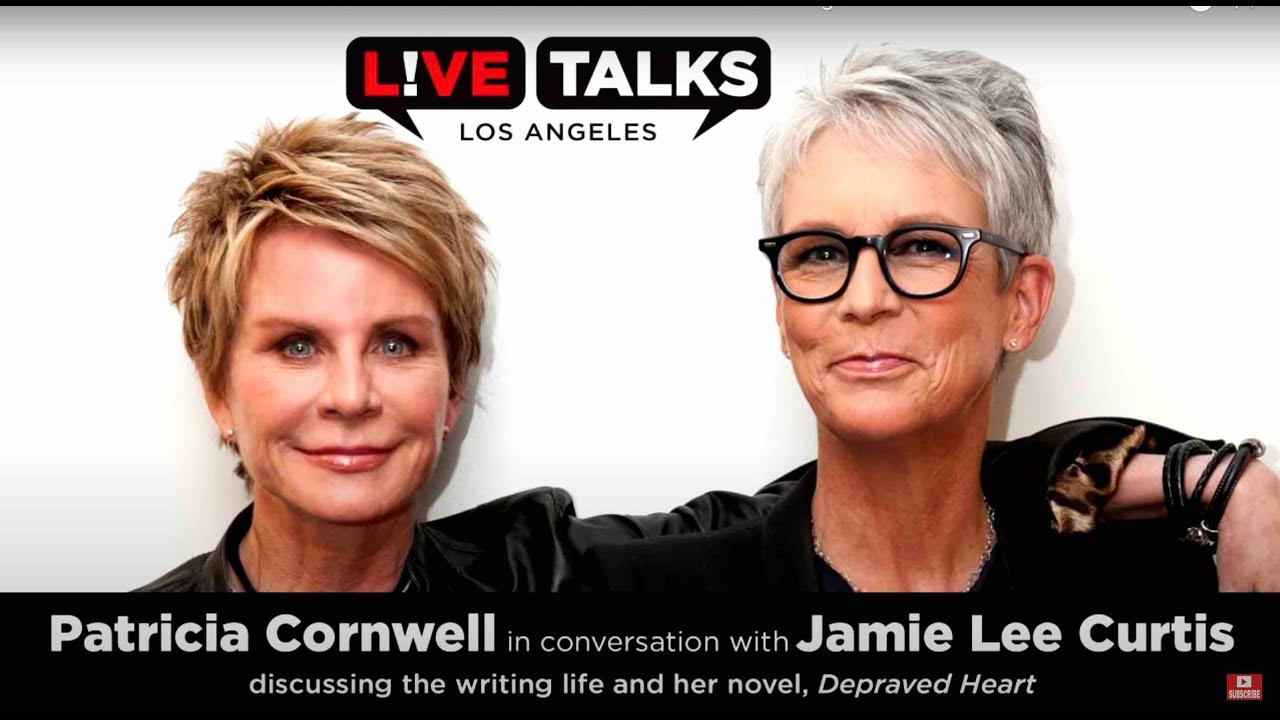 Patricia Cornwell in conversation with Jamie Lee Curtis at Live Talks Los  Angeles 