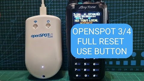 OPENSPOT 3 Full Reset to Defaults - Using Buttons