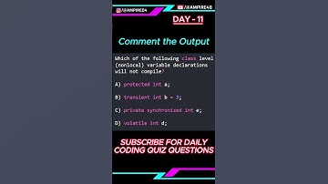 DAY - 11 Tell me the output of this code | Java Quiz Question | Daily Quiz Challenge | Ampire #java