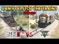 GTA 5 TRAIN VS RDR 2 TRAIN (CAN YOU STOP THE TRAIN?)