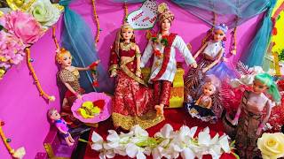 Barbie Naina Ki Varmala /Barbie Village All Day Routine Part 24 /Gudday Guddi Ki Shadi