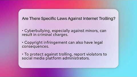 Are There Specific Laws Against Internet Trolling? - Everyday-Networking