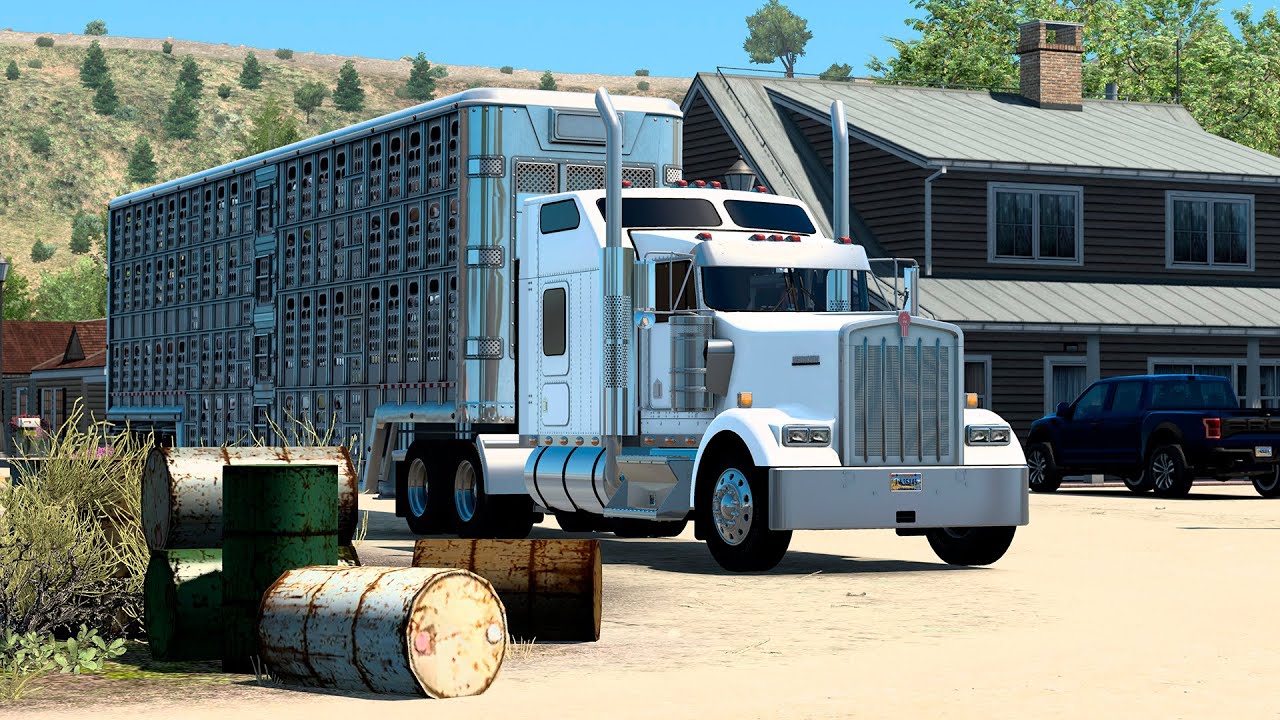 KENWORTH W900 LIVESTOCK JACKSON RIVERTON DLC WYOMING YouTube