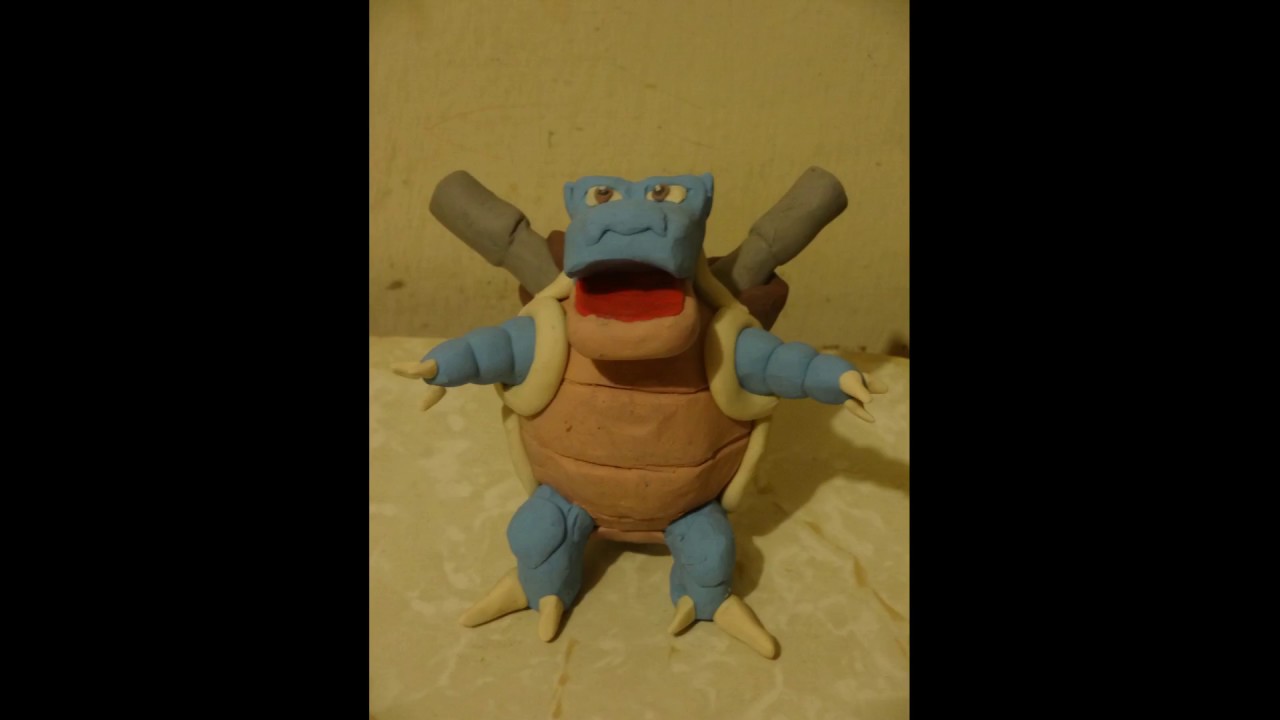 Cómo Hacer Un Pokemon Blastoise De Plastilina Youtube