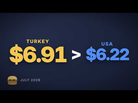 A Big Mac Costs More in Turkey Than in the US
