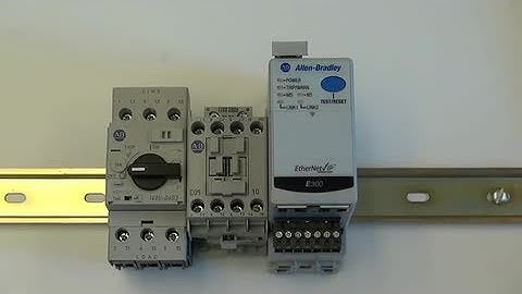E300 Electronic Overload Relay - How to Install on a DIN Rail