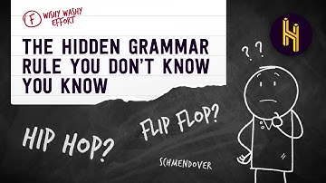 The Hidden Grammar Rule English Speakers Don’t Know They Know