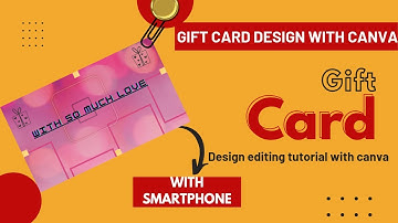 Gift card design easy tutorial with #canva