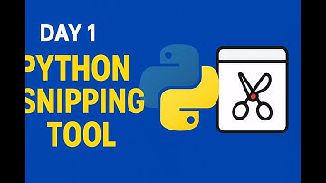 Day 1 – Python Snipping Tool 🖼️ | 100 Days 100 Projects
