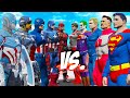 TEAM CAPTAIN AMERICA VS TEAM SUPERMAN - EPIC SUPERHEROES WAR